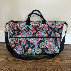 Vera Bradley Parisian Paisley Lighten UP Expandable Travel Bag Large 21x19